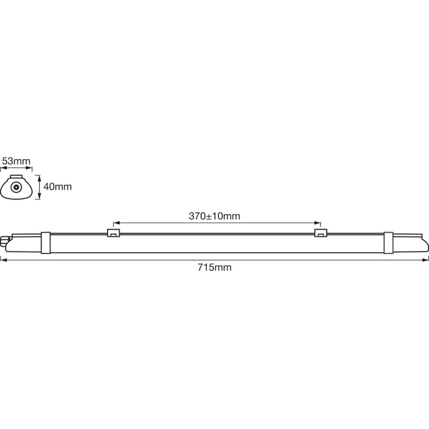 Ledvance - LED Industriellt lysrör DAMP LED/9W/230V IP65