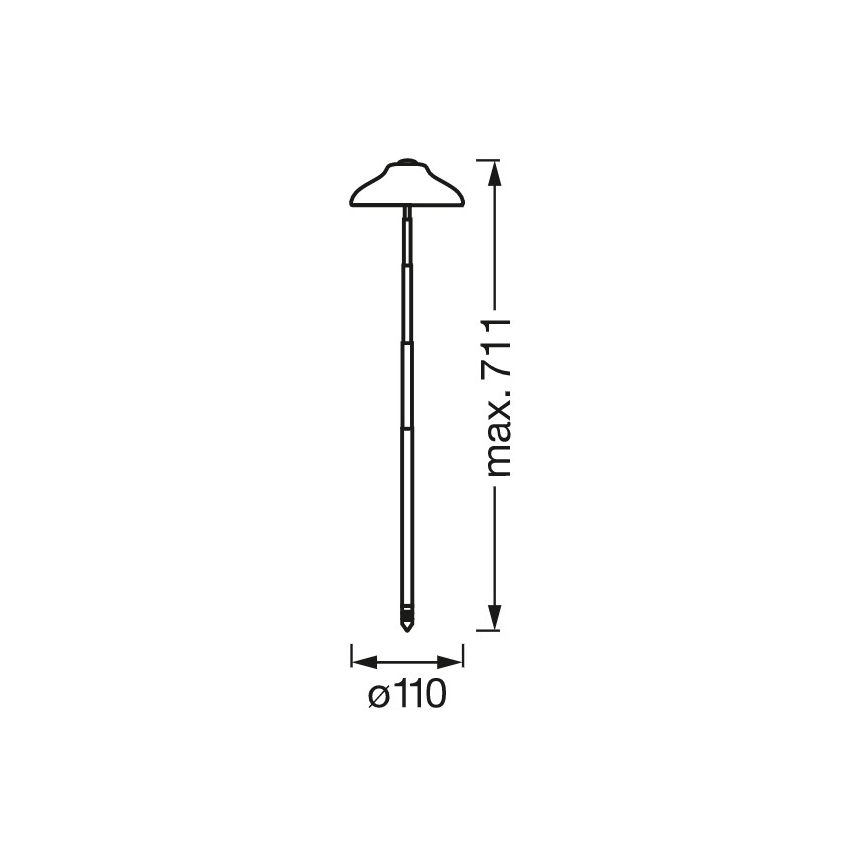 Ledvance - LED Interiör lampa TRÄDGÅRDS BELYSNING LED/5W/5V