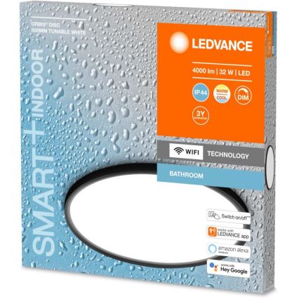 Ledvance - LED ljusreglerad badrumstakbelysning SMART+ DISC LED/32W/230V 3000-6500K Wi-Fi IP44