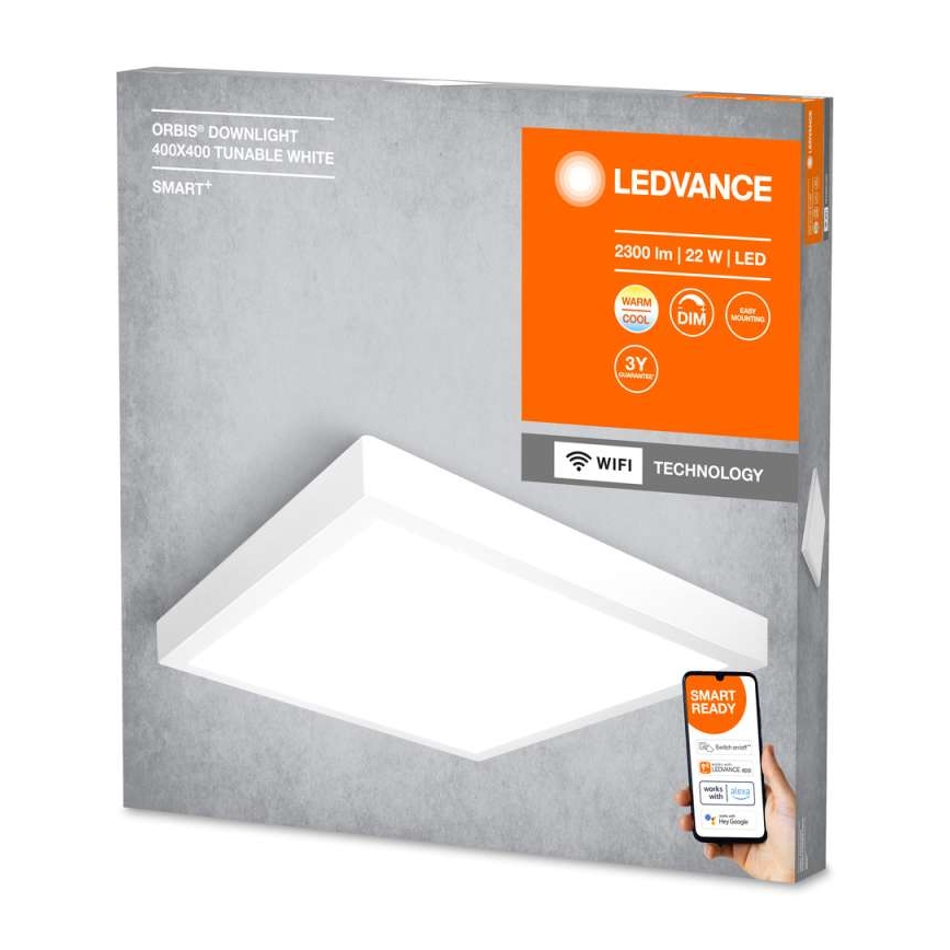 Ledvance - LED ljusreglerad taklampa  SMART+ downlight LED/22W/230V 3000-6500K Wi-Fi