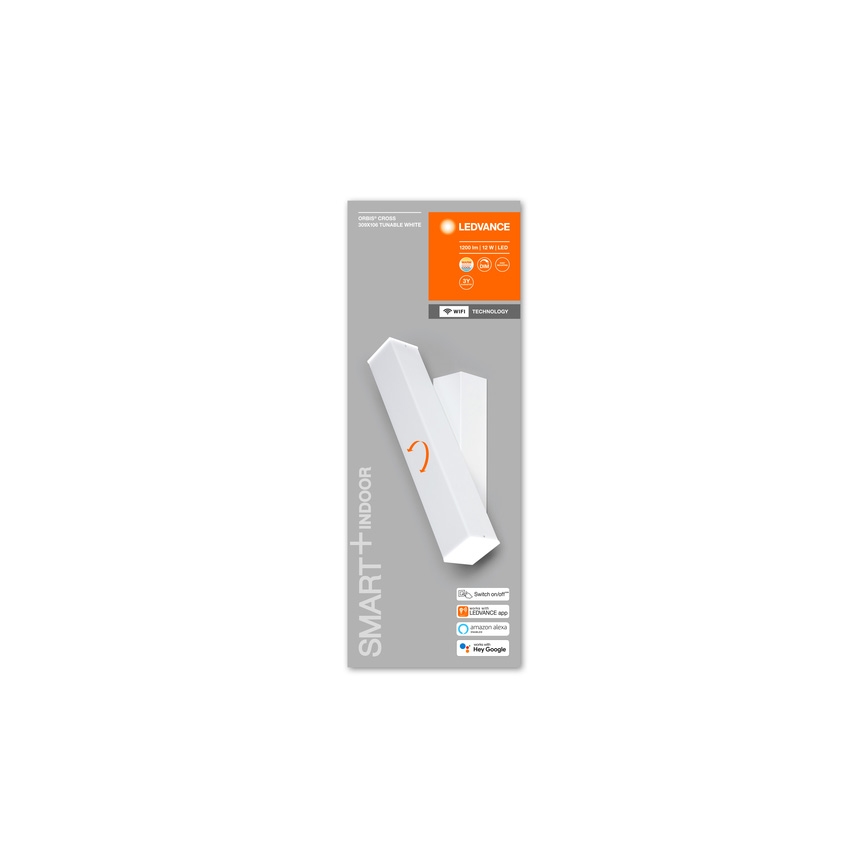 Ledvance - LED ljusreglerad vägglampa  SMART+ CROSS 2xLED/6W/230V 3000-6500K Wi-Fi
