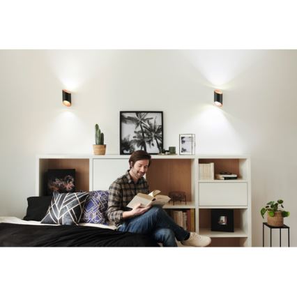 Ledvance - LED ljusreglerad vägglampa  SMART+ CYLINDRO LED/12W/230V 3000-6500K Wi-Fi svart 