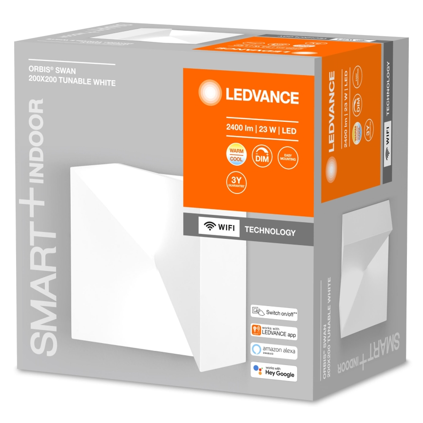Ledvance - LED ljusreglerad vägglampa  SMART+ SWAN LED/23W/230V 3000-6500K Wi-Fi