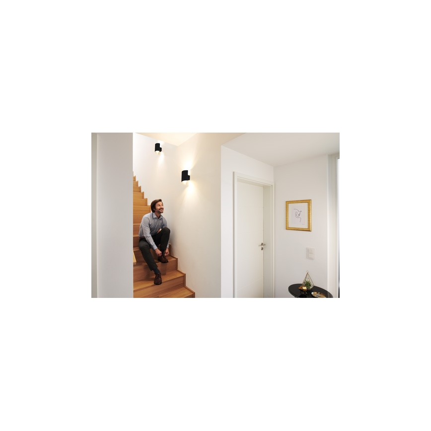 Ledvance - LED ljusreglerad vägglampa  SMART+ TWIST LED/12W/230V 3000-6500K Wi-Fi svart 