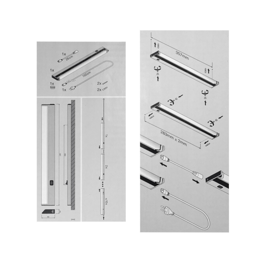 Ledvance - LED köksbelysning bänk TURN LED/6W/230V