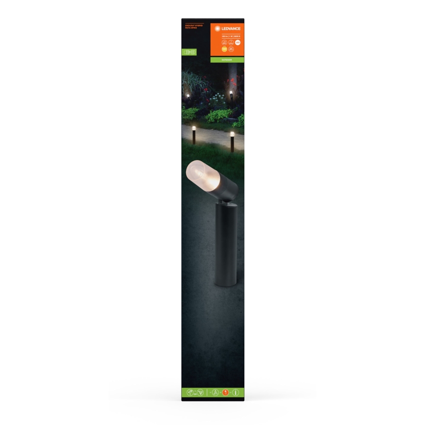 Ledvance - LED-lampa för utomhusbruk ENDURA HYBRID ROTA SPIKE LED/1W/12V IP44