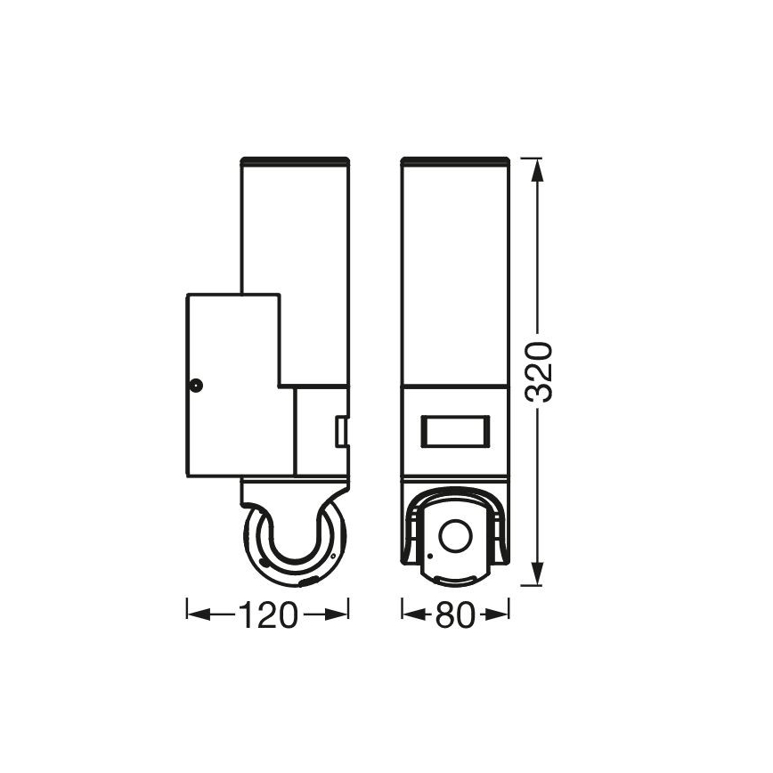 Ledvance - LED Ljusreglerad vägglampa med sensor för utomhusbruk och kamera SMART+ LED/16W/230V Wi-Fi IP44