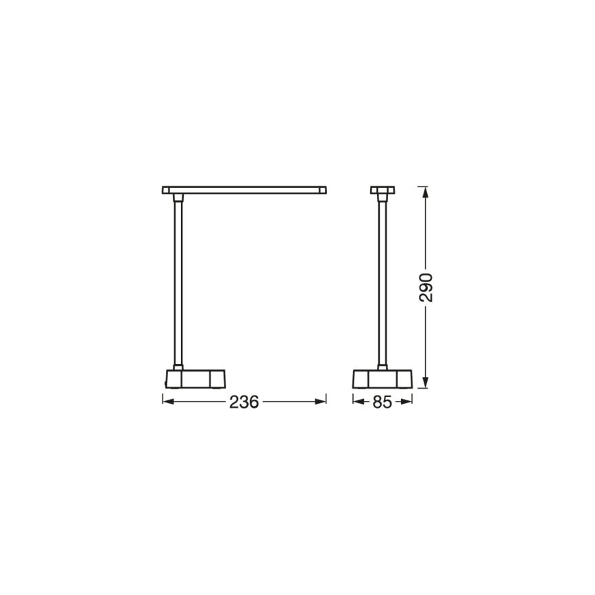 Ledvance - LED ljusreglerad bordslampa touch PANAN LED/5,2W/5V
