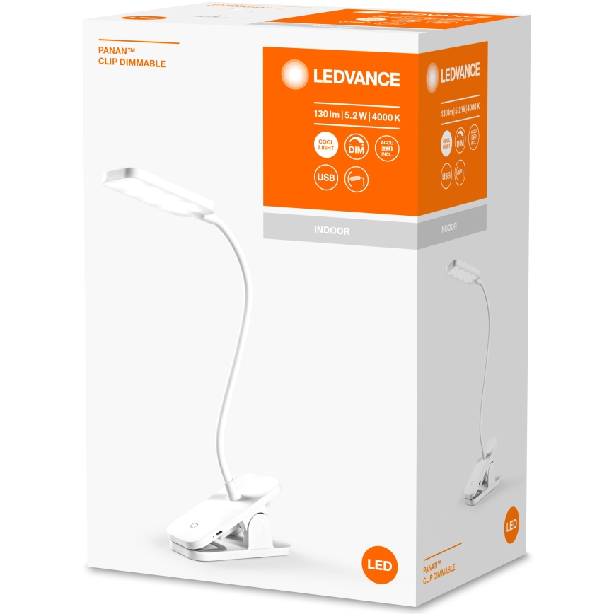Ledvance - LED ljusreglerad bordslampa touch PANAN LED/5,2W/5V 1200 mAh
