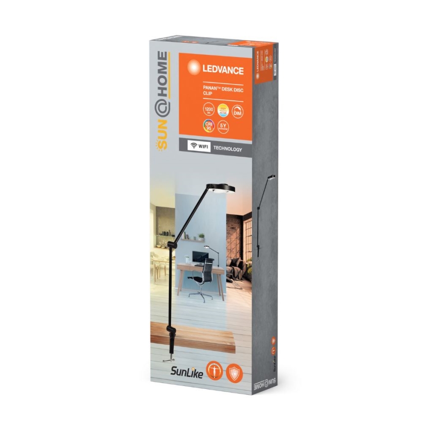 Ledvance - LED ljusreglerad lampa med klämma SUN@HOME LED/15W/230V 2200-5000K CRI 95 Wi-Fi