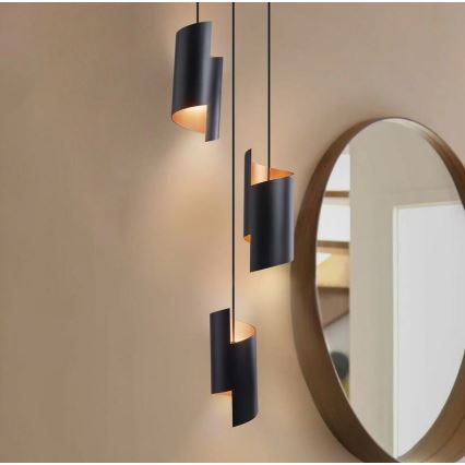 Ledvance - LED ljusreglerad ljuskrona på snöre SMART+ DECOR 3xLED/8W/230V svart Wi-Fi