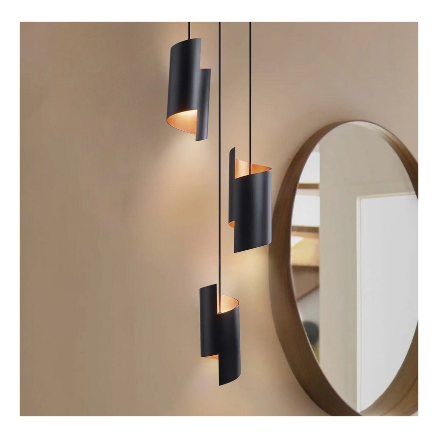 Ledvance - LED ljusreglerad ljuskrona på snöre SMART+ DECOR 3xLED/8W/230V svart Wi-Fi