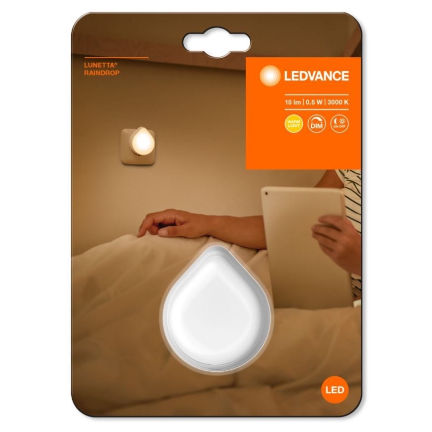 Ledvance - LED Ljusreglerad orientation socket belysning LUNETTA LED/0,5W/230V