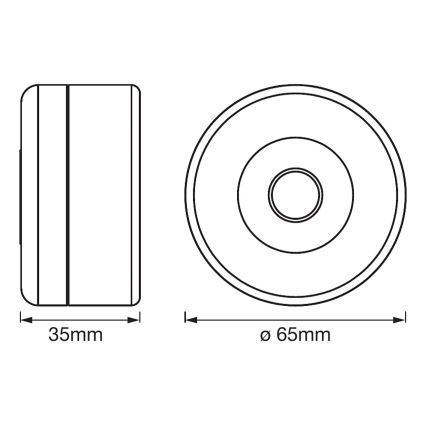Ledvance - LED Ljusreglerad orientering belysning DOT-IT LED/0,45W/5V 500 mAh