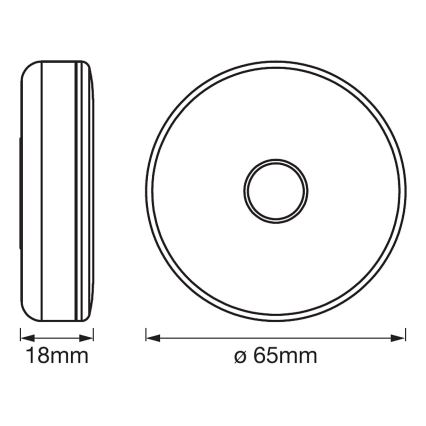Ledvance - LED Ljusreglerad orientering belysning DOT-IT LED/0,45W/5V 500 mAh