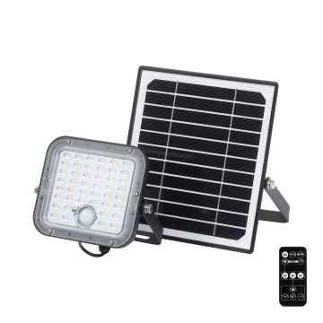 Ledvance - LED Ljusreglerad solcell strålkastare med sensor FLOOD SPLIT LED/10W/7,4V IP65 + fjärrkontroll