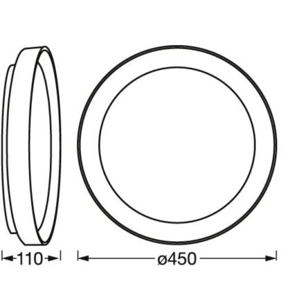 Ledvance - LED ljusreglerad taklampa SMART+ KURT LED/30W/230V 2700-6500K Wi-Fi