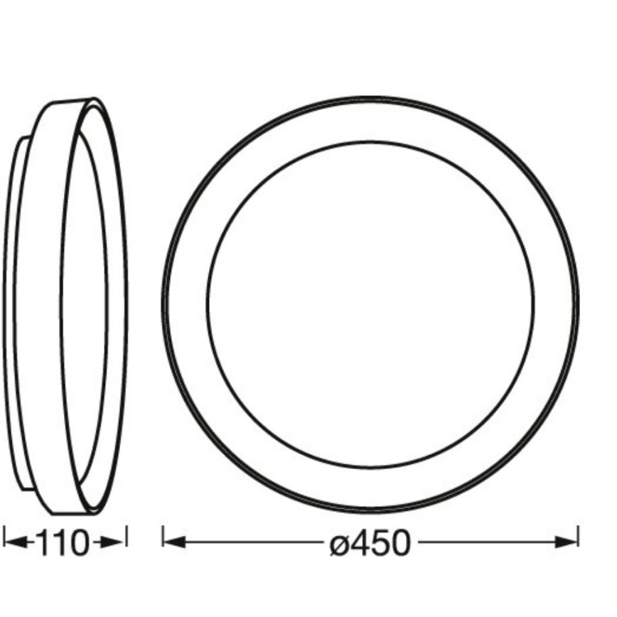 Ledvance - LED ljusreglerad taklampa SMART+ KURT LED/30W/230V 2700-6500K Wi-Fi