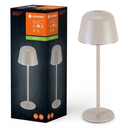 Ledvance - LED Ljusreglerad utomhus rechargeable lampa TABLE LED/2,5W/5V IP54 beige