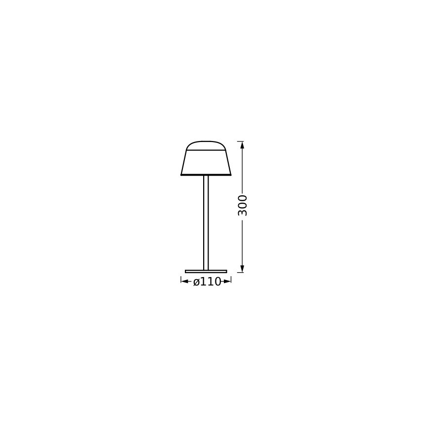 Ledvance - LED Ljusreglerad utomhus rechargeable lampa TABLE LED/2,5W/5V IP54 röd