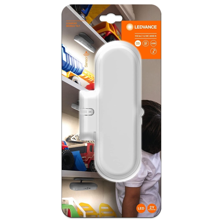 Ledvance - LED Möbelbelysning med en sensor MOBILE LED/1,2W/5V 500 mAh 4000K