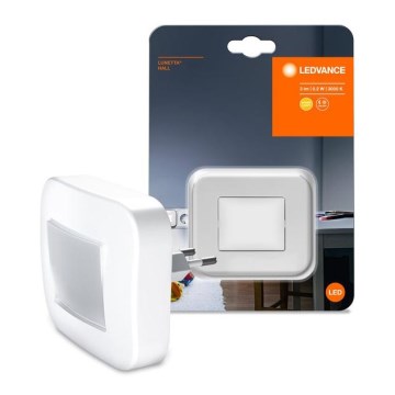 Ledvance - LED nattlampa med sensor LUNETTA LED/0,2W/230V 3000K