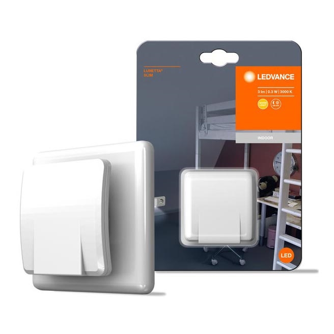 Ledvance - LED nattlampa med sensor LUNETTA LED/0,3W/230V 3000K