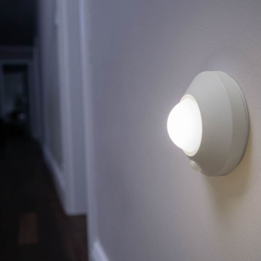 Ledvance - LED nattlampa med sensor NIGHTLUX LED/1,7W/3xAA 4000K