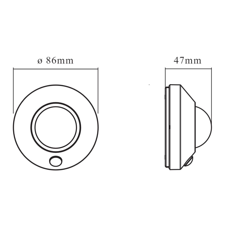 Ledvance - LED nattlampa med sensor NIGHTLUX LED/1,7W/3xAA 4000K