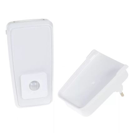 Ledvance - LED navigationslampa med stickkontakt med sensor LUNETTA LED/2W/230V