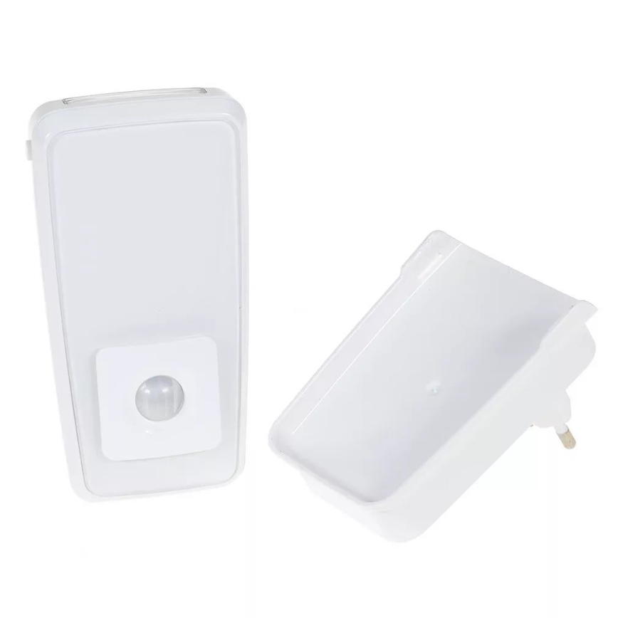 Ledvance - LED navigationslampa med stickkontakt med sensor LUNETTA LED/2W/230V