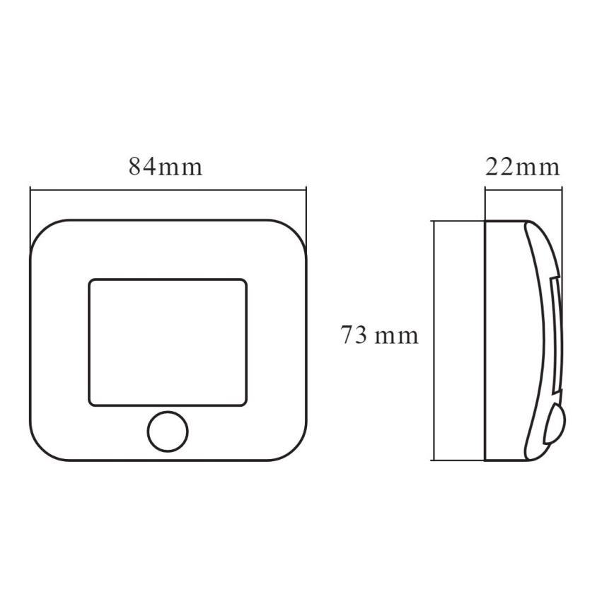 Ledvance - LED navigationsljus med sensor NattbelysningLUX LED/0.25W/3xAAA