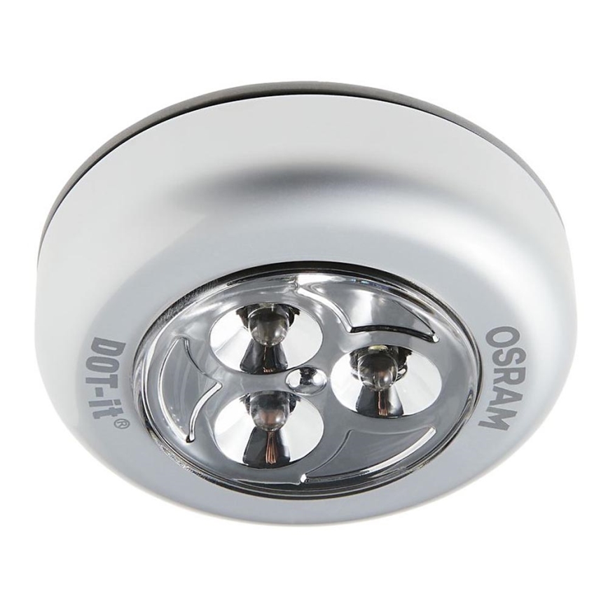 Ledvance - LED Orienteringslampa med touch funktion DOT-IT LED/0,2W/3xAAA