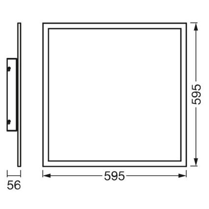 Ledvance - LED panel PLANON LED/36W/230V