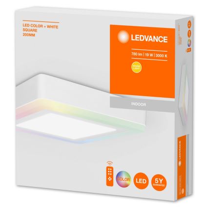 Ledvance - LED RGB Dimbar Takbelysning LED/19W/230V + Fjärrstyrd