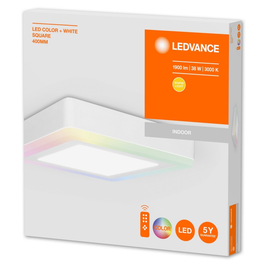 Ledvance - LED RGB Dimbar Takbelysning LED/38W/230V + Fjärrstyrd
