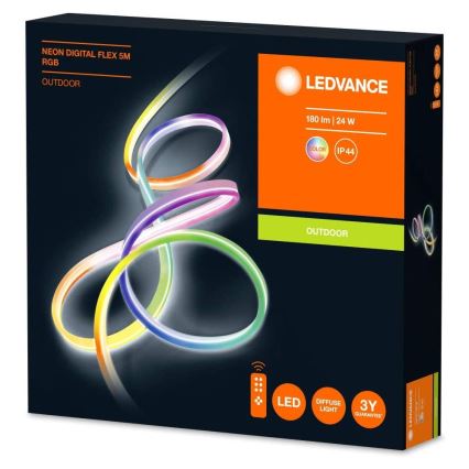 Ledvance - LED RGB Dimbar utomhus ljusslinga FLEX 5m LED/23W/230V IP44 + Fjärrstyrd