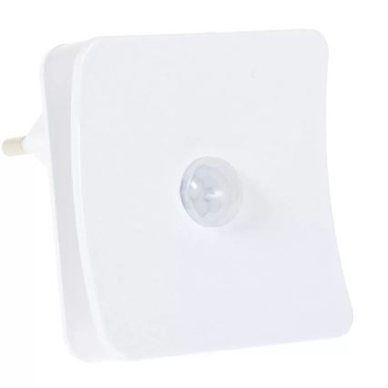 Ledvance - LED RGB Orienteringslampa med sensor för vägguttag LUNETTA LED/0,3W/230V