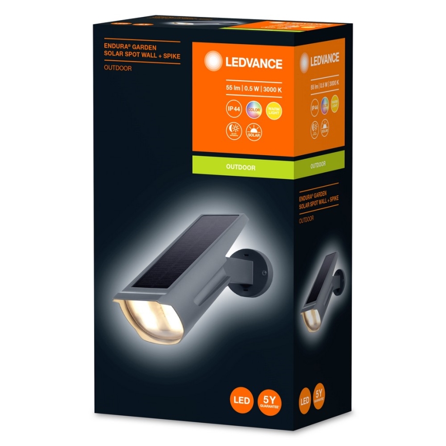 Ledvance - LED RGB solarljus  med sensor  ENDURA LED/0,5W/3,6V IP44