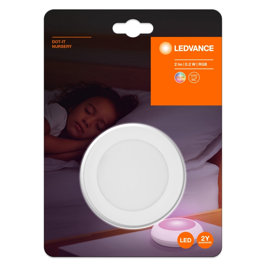 Ledvance - LED RGB Touch orienteringsbelysning DOT-IT LED/0,2W/4,5V