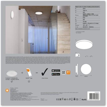 Ledvance - LED RGB+TW Dimbar Takbelysning SMART+ RamLESS LED/20W/230V