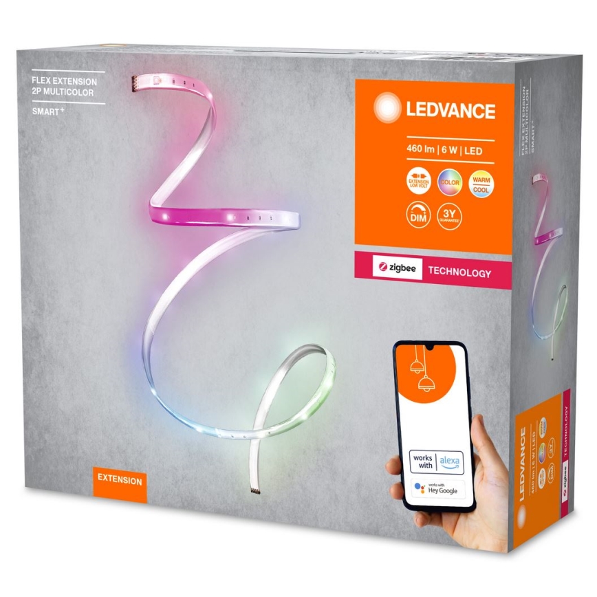 Ledvance - LED RGB+TW Förlängning ljusreglerad list SMART+ FLEX 1,2m LED/6W/12V