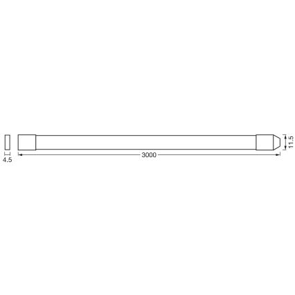 Ledvance - LED RGB+TW Ljusreglerad utomhus list FLEX 3m LED/12,5W/230V 2700-6500K IP44 Wi-Fi