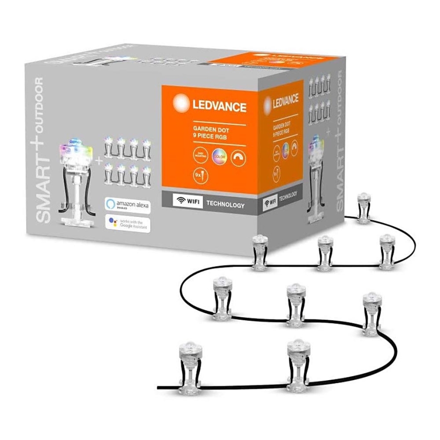 Ledvance - LED RGB Utomhus Förlängning set SMART+ 9xLED/2,5W/230V IP65 Wi-Fi