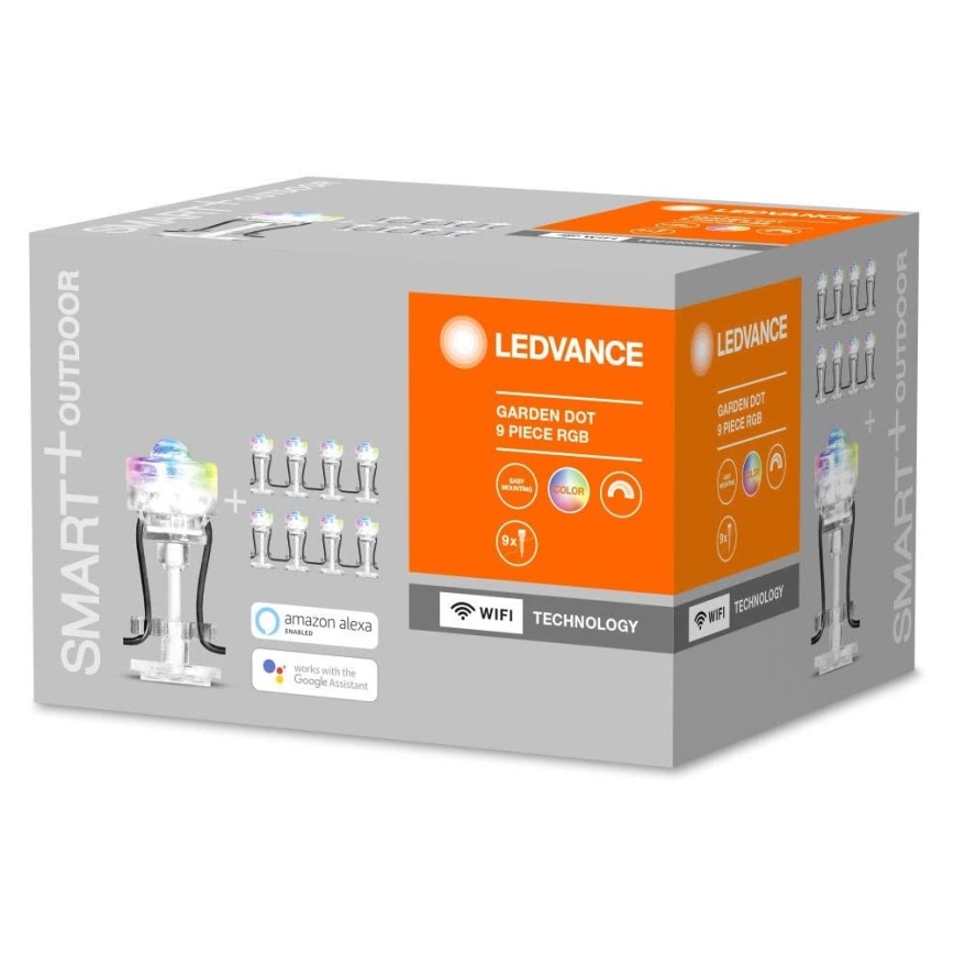 Ledvance - LED RGB Utomhus Förlängning set SMART+ 9xLED/2,5W/230V IP65 Wi-Fi