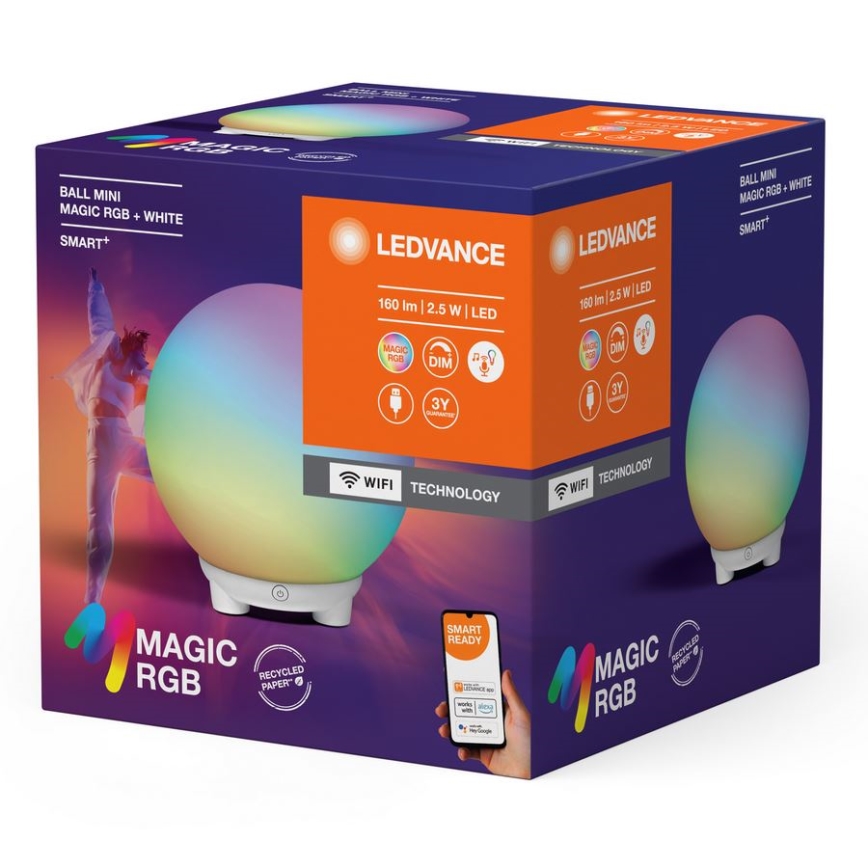Ledvance - LED RGBW Dimmbar bordslampa SMART+ MAGIC LED/2,5W/5V 2200-6500K Wi-Fi