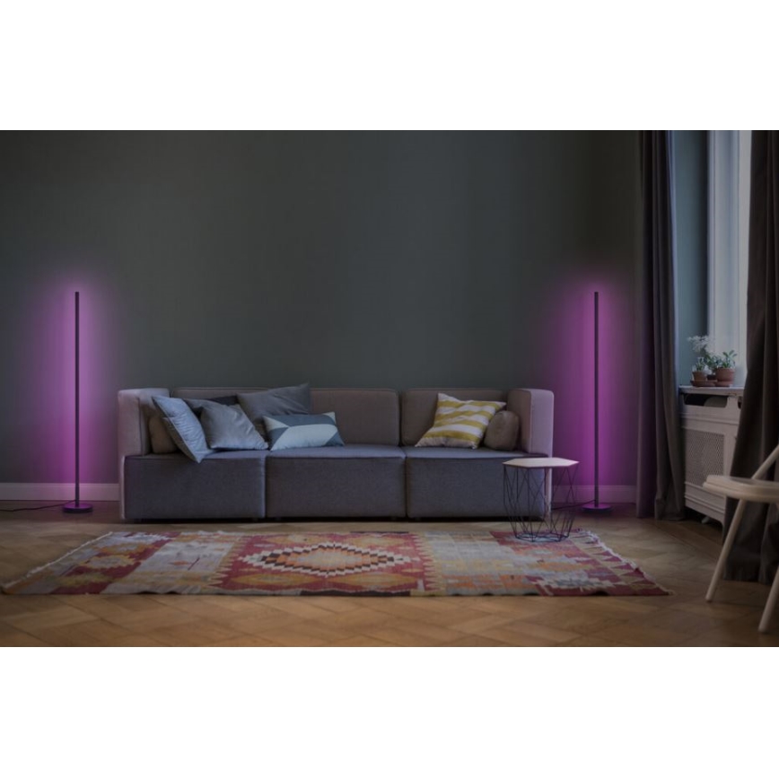 Ledvance - LED RGBW  Dimbar golvlampa SMART+ FLOOR LED/14W/230V 2700-6500K Wi-Fi svart+ fjärrkontroll