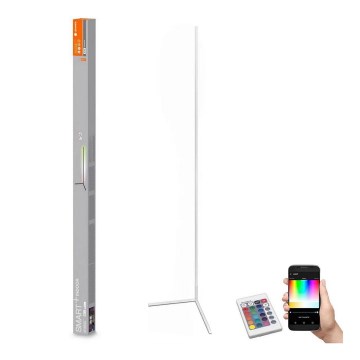 Ledvance - LED RGBW Dimbar golvlampa SMART+ FLOOR LED/20W/230V 2700-6500K Wi-Fi vit + fjärrkontroll