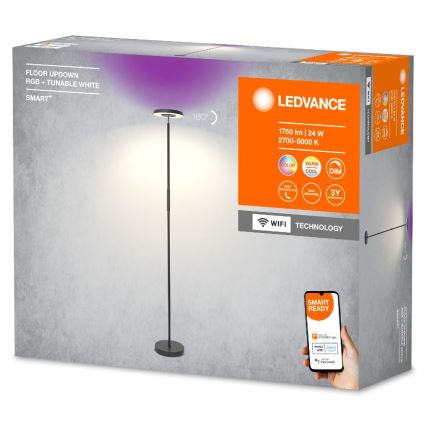 Ledvance - LED RGBW dimbar golvlampa SMART+ FLOOR LED/24W/230V 2700-5000K Wi-Fi