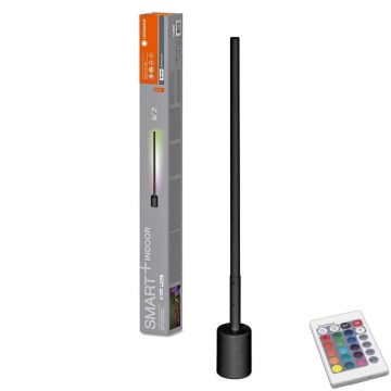 Ledvance - LED RGBW Dimbar golvlampa SMART+ FLOOR LED/8W/230V 2700-6500K Wi-Fi black + remote control